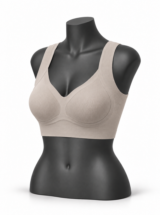 Seamless Ribbed Shapewear Bra