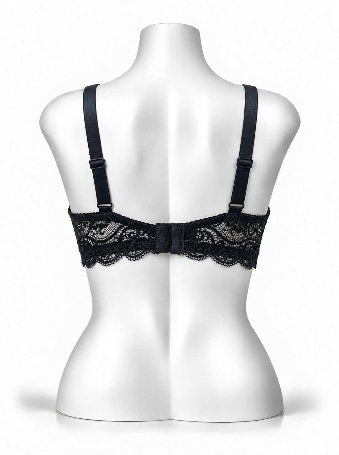 Lace Patchwork Thin Cup Underwire Bra