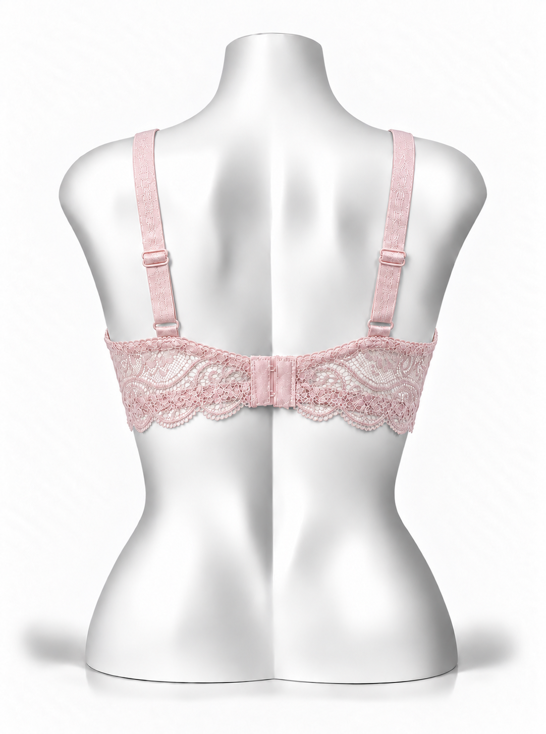Lace Patchwork Thin Cup Underwire Bra