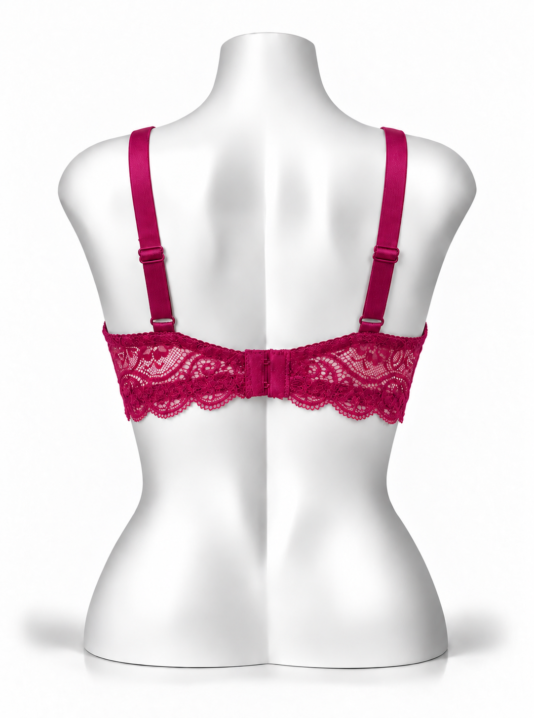 Lace Patchwork Thin Cup Underwire Bra
