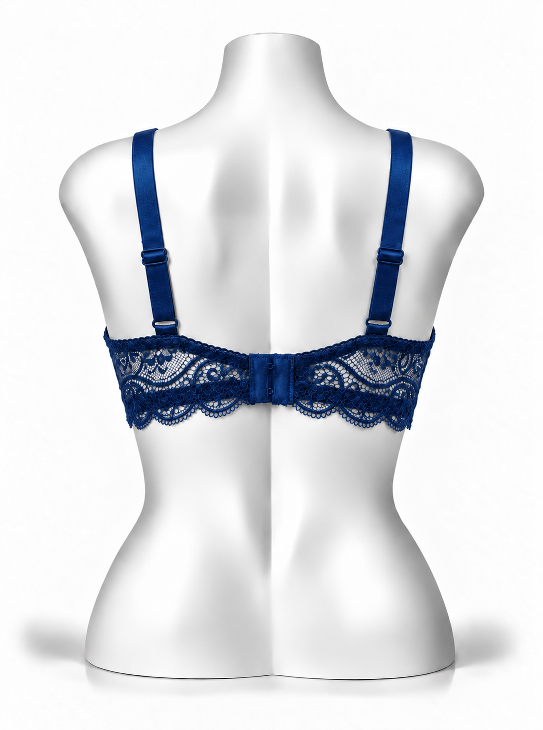 Lace Patchwork Thin Cup Underwire Bra